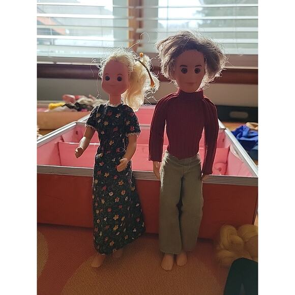 Mattel Other - Vintage Mattel Sunshine Family Dolls Man & Woman 1973